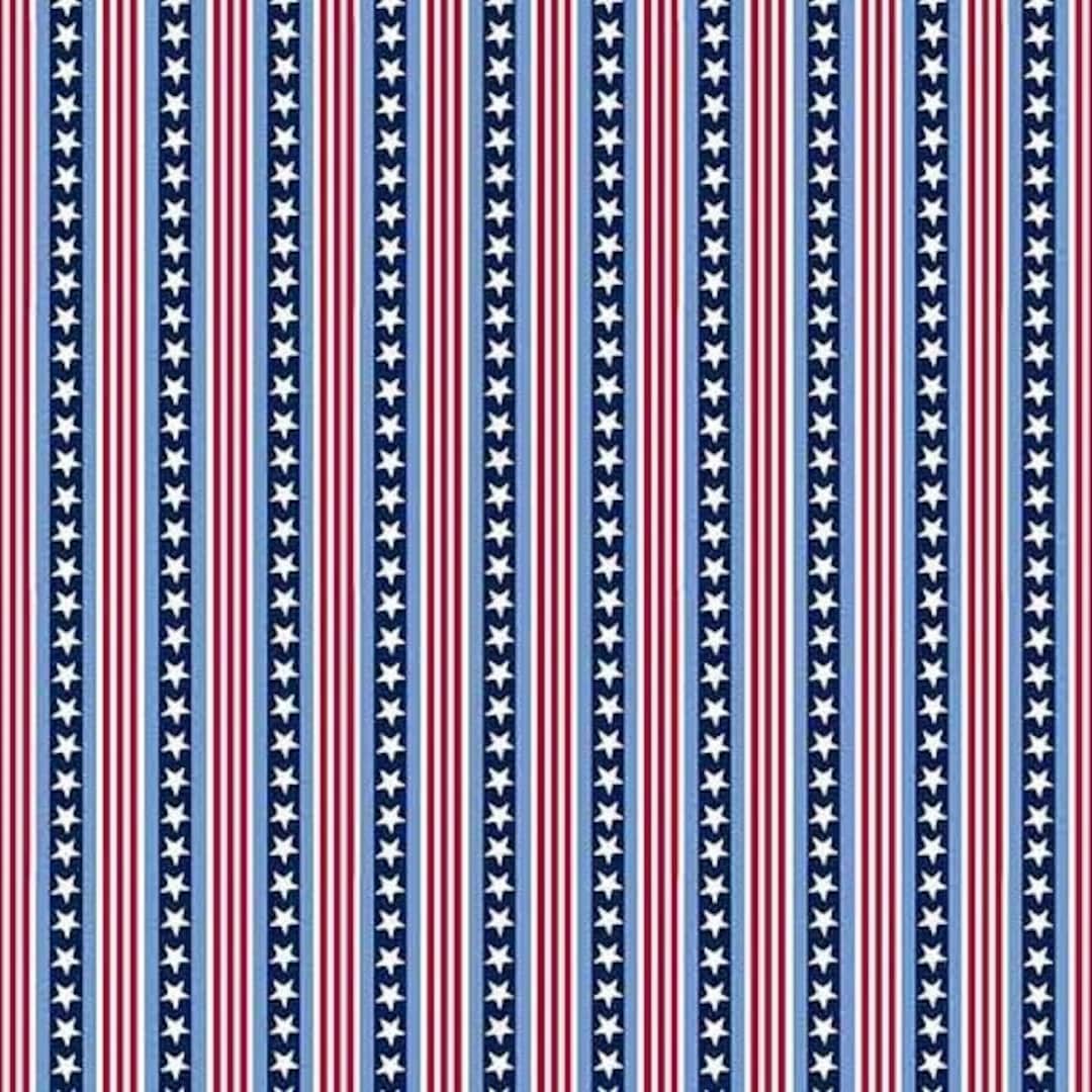 A566B Stars and Stripes Blue Stars and Stripes Half Yard Etsy