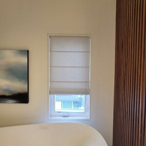 Linen Roman shade  | Roman Shade | Window Blinds | Custom | Variety of Colors | Blackout or Cotton Lining | Handmade | Cotton Mixture |