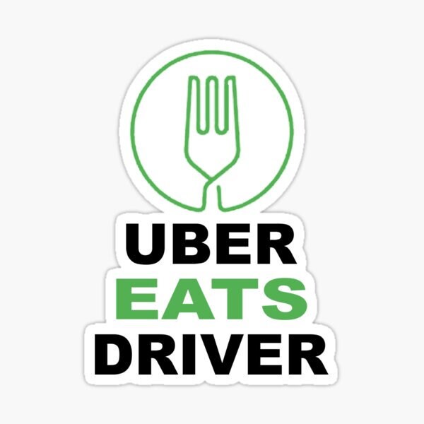 Uber Eats Driver Sticker 6 x 4 Waterproof Works on Etsy