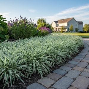 5 Perennial Carex Ice Dance Bulk Landscape Shade Plants Ornamental Grass