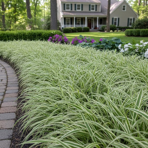 10/15/30 Live Perennial Carex Ice Dance Ornamental Grass Bulk Landscape Plants