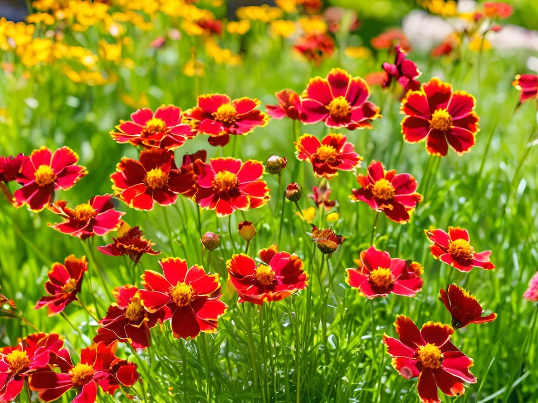 38 Perennial Coreopsis Red Tickseed Bulk Landscape Plants Flowers Herbs ...