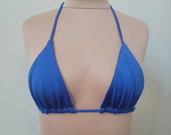 made to order triangle bikini top strappy reversible