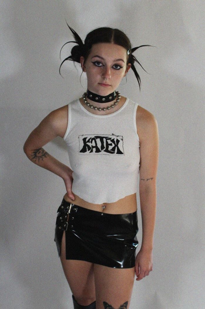 Latex Grommet Choker Etsy