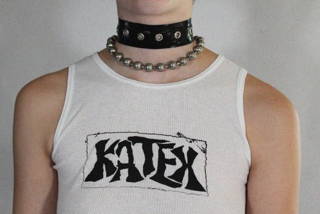 Latex Grommet Choker Etsy