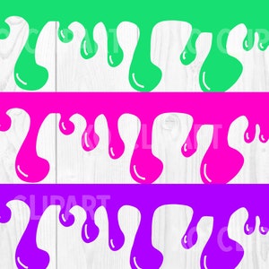 Neon Paint Drip PNGs