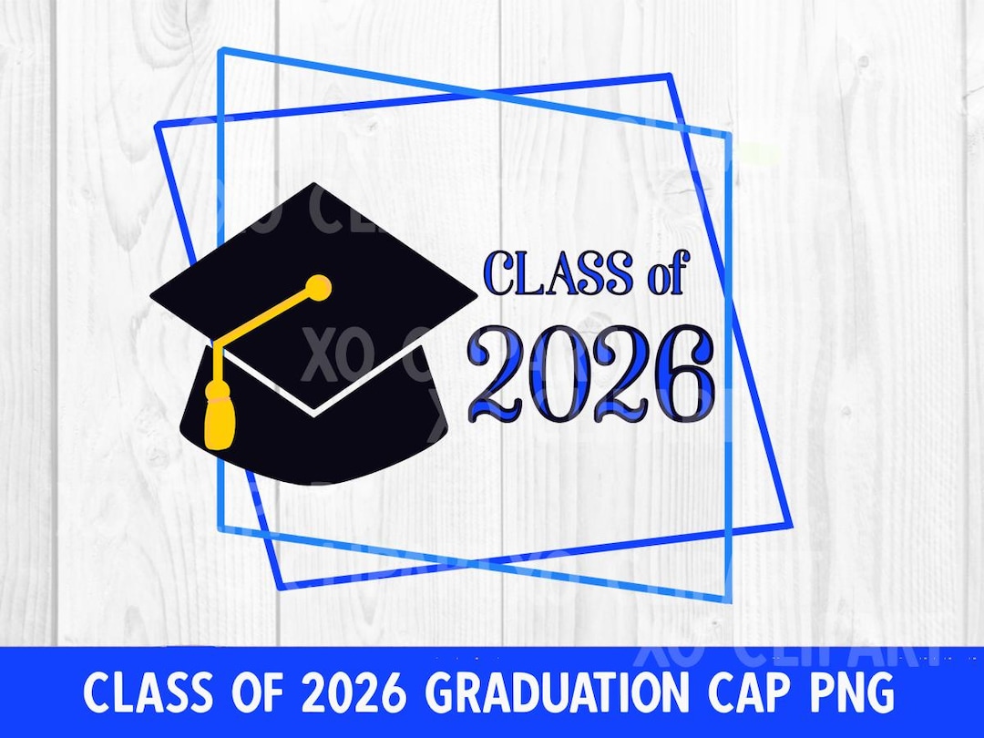 Class of 2026 Graduation Cap Sublimation PNG - Etsy