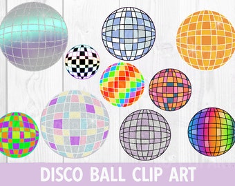 Disco Ball Clip Art - 10 PNGs