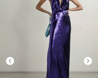 Halter neck Beautifly Designer's  Prom Dress Sz 10