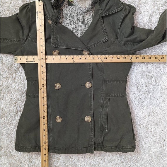 Billabong Hooded Double Breasted Canvas Jacket Gr… - image 6