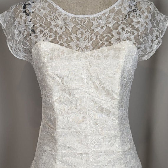 Frederick's of Hollywood Vintage 80s Lace Dress W… - image 10