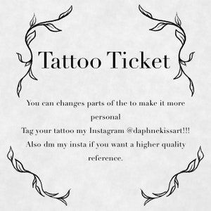 Tattoo Ticket