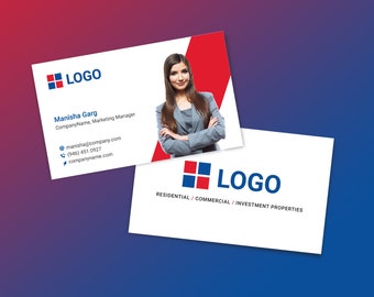 Remax Business Card Template, Realtor Business Card