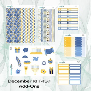 KIT-157 - Add-Ons - Chanoeka is hier Kit Planner Stickers