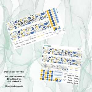 Erin Condren & LRP - December KIT-157 maandelijkse kit - Chanoeka is hier