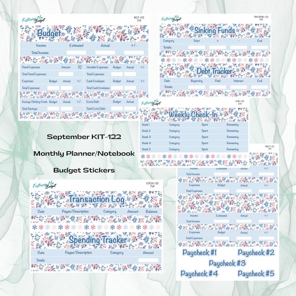 Budget KIT-122 for 7x9 or 8.5x11 Planners/Notebooks - School's In