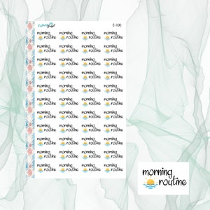 Morning Routine Event Sticker - E-100