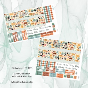 Erin Condren - October KIT-176 Monthly Kit - Happy Harvest