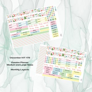 Passion Planner - maandpakket KIT-179 december - Feestdagen