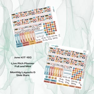 Live Rich Planner: maandkit KIT-192 juni: grote dag papa