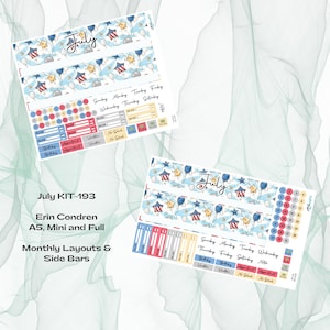 Erin Condren - Kit mensuel July KIT-193 - Independence