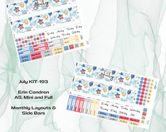Erin Condren - Juli KIT-193 Månadspaket - Självständighet