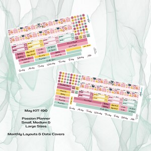 Agenda Passion - Kit mensuel KIT-190 de mai - Fête des mères préférée