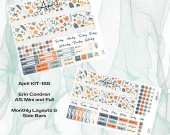Erin Condren - Kit mensual de abril KIT-188 - Mañana de primavera