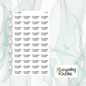 Evening Routine Event Sticker - E-102