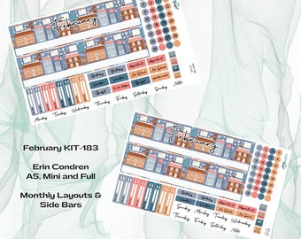 Erin Condren - Kit mensual de febrero KIT-183 - Winter Town