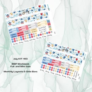Cuaderno de trabajo BBP - Julio KIT-193 - Independencia - Kit mensual y de presupuesto