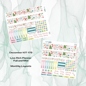 Live Rich Planner – maandpakket KIT-179 december – leuk voor de feestdagen
