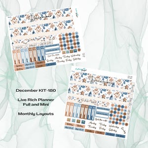 Live Rich Planner – maandkit KIT-180 december – Comfort Hot Cocoa