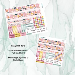 Agenda riche en temps réel - Kit mensuel KIT-190 de mai - Fête des mères préférée