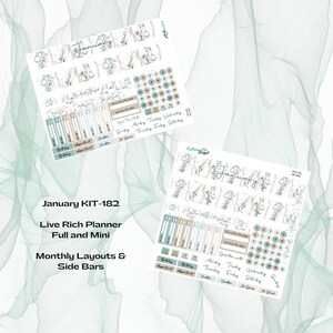Live Rich Planer – Januar KIT-182 Monthly Kit – Florida Holiday