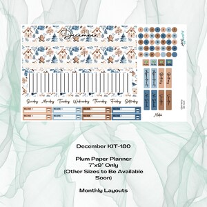 Papieren planner pruim: december KIT-180 maandelijks pakket - Hot Cocoa Comfort