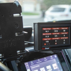 ScanGauge 3 Ram Ball Adapter for interior dash.
