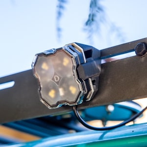 Diode Dynamics rock light universal angled camp light mount for prinsu, sherpa, and most 1010 extrusion roof racks