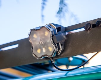 Diode Dynamics rock light universal angled camp light mount for prinsu, sherpa, and most 1010 extrusion roof racks