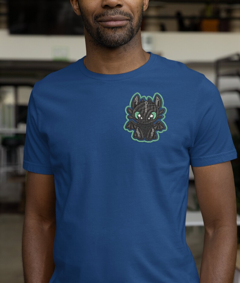 Night Fury How to Train Your Dragon Embroidery Design Pattern Design