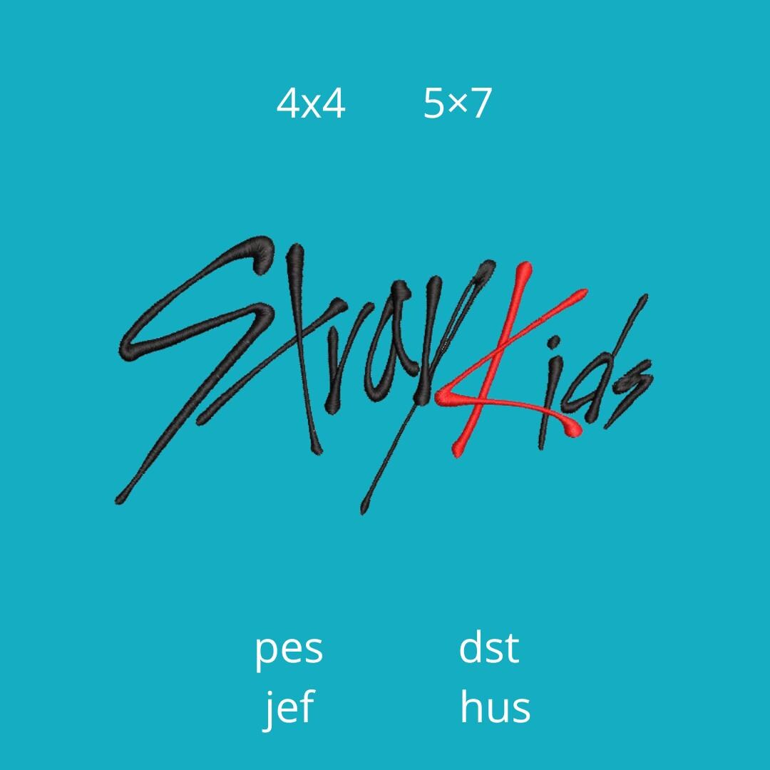 Stray Kids Kpop Logo - Embroidery Design Pattern - Two Sizes - Instant ...