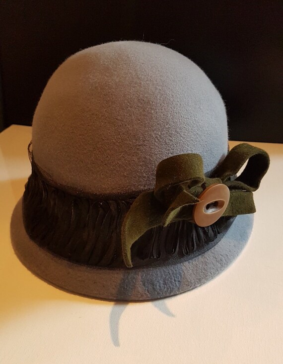 Cloche Hat by Alexander & Hallat New hand made women main image 3