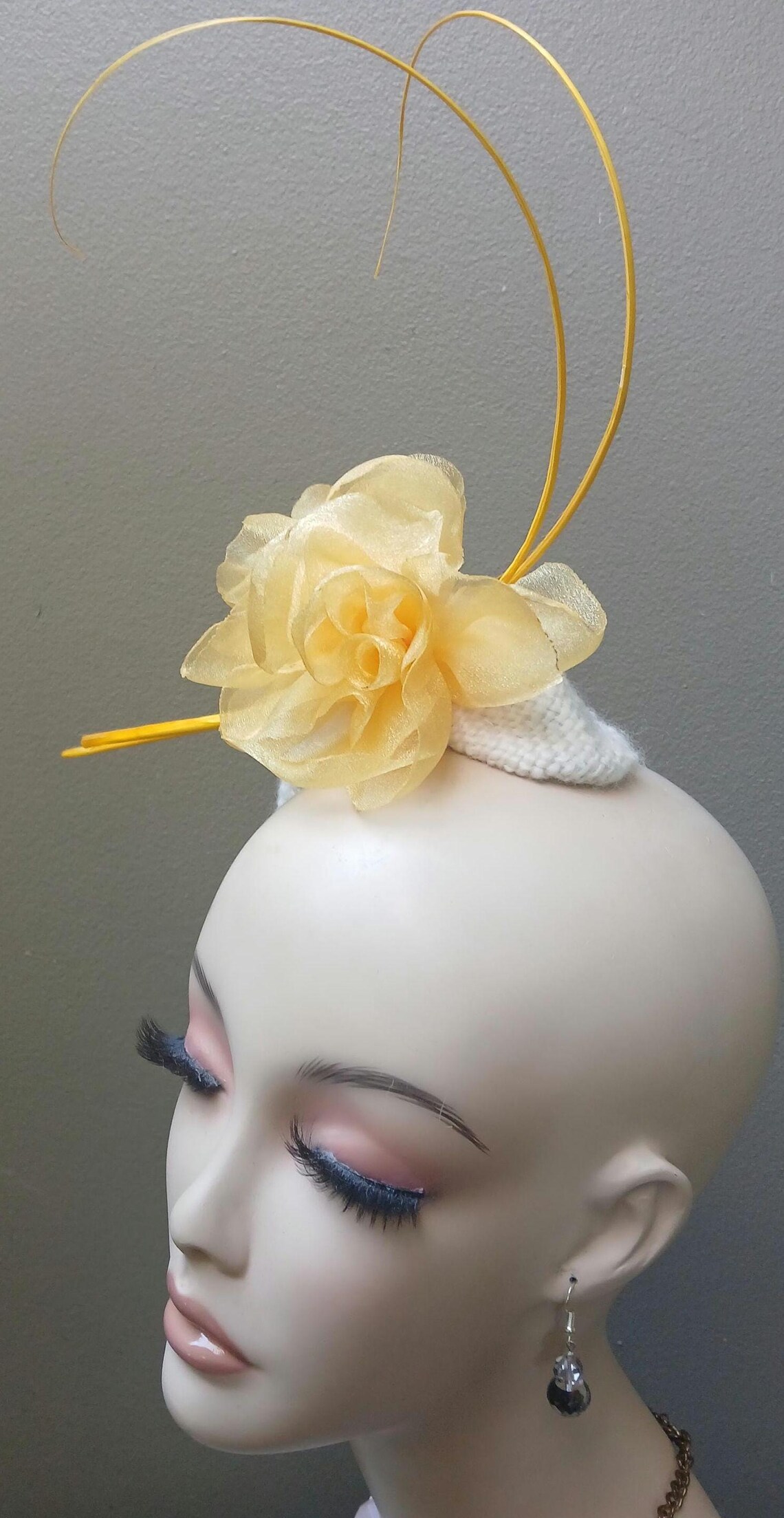 New Women's 1950s Style Band/half Hat by Alexander & Hallatt in Cream ...