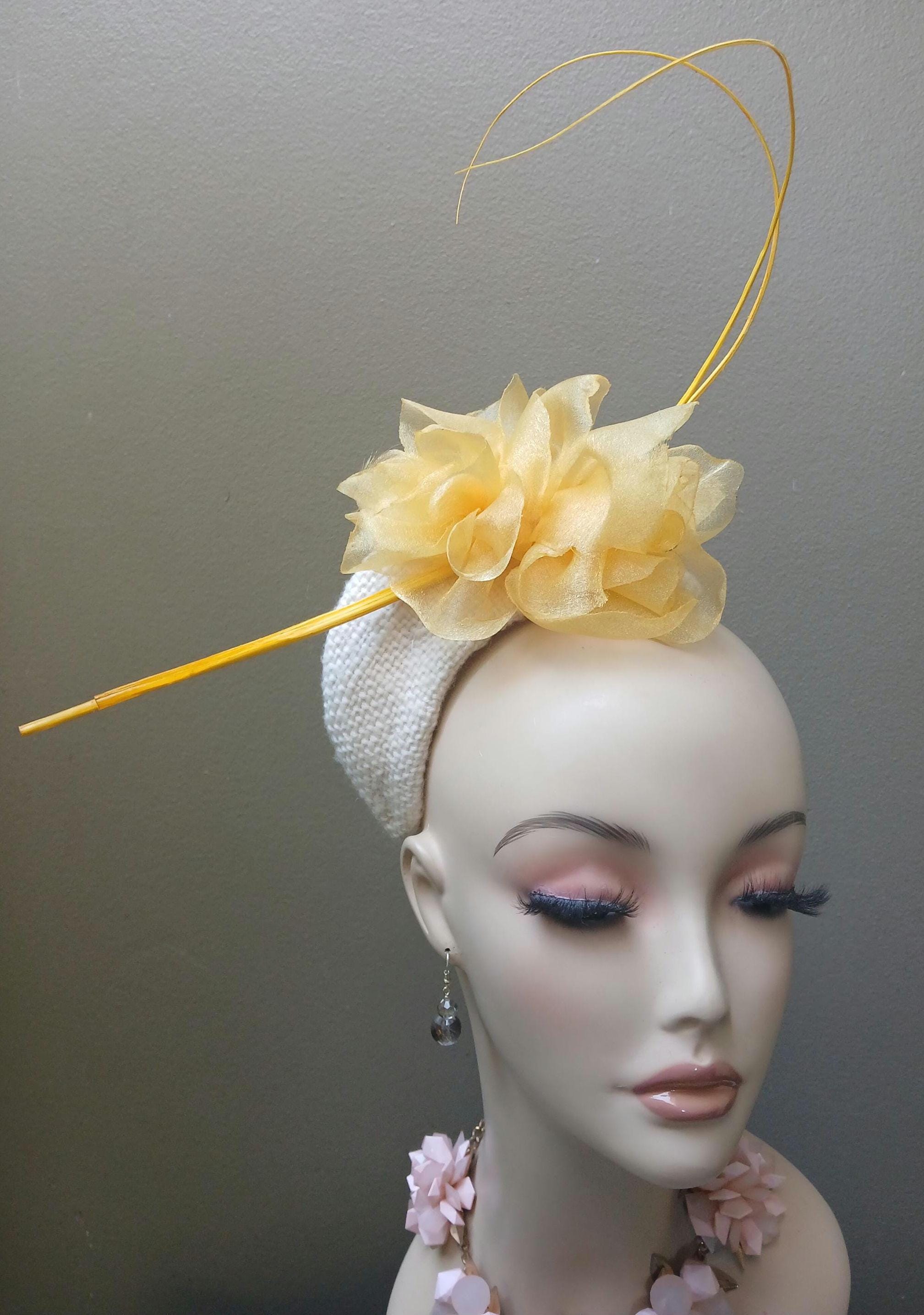 New Women's 1950s Style Band/half Hat by Alexander & Hallatt in Cream ...