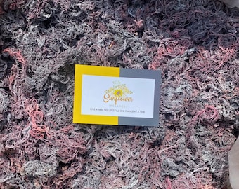 Purple Sea Moss Bulk | Raw Organic St. Lucia Wildcrafted Purple Irish Seamoss