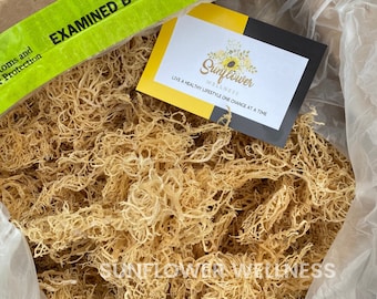 Raw Sea Moss Bulk – Gold St Lucia Irish Seamoss, Sun Dried