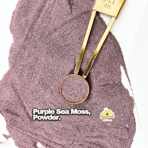 Purple Sea Moss Powder – St. Lucia Wildcrafted | Premium Quality For Gel, Smoothies, Vegan Capsules, DIY Use