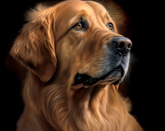 ラブラドール犬、犬の肖像画、デジタルアート、デジタルプリントのダウンロード、印刷可能なアート、絵画、壁アート、室内装飾