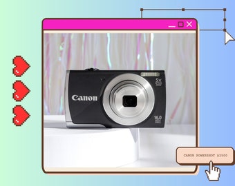 Canon PowerShot A2500 | 16.0 Mega Pixels Digicam | Tested + Working | Early 2000s Digital Camera | Y2K Digicam