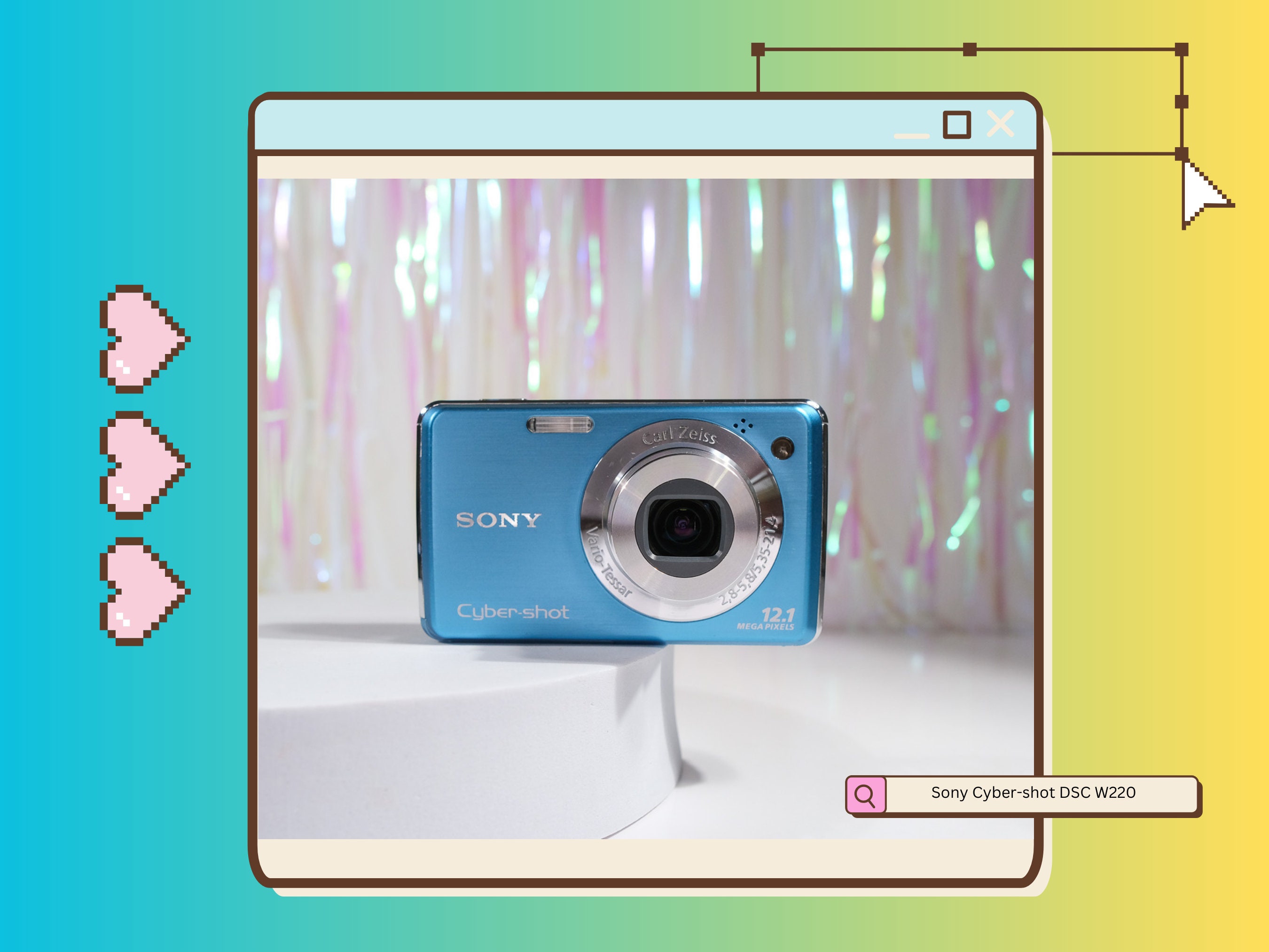 クラシカルレインボーハッピーバード SONY Cyber−Shot W DSC-W220(P